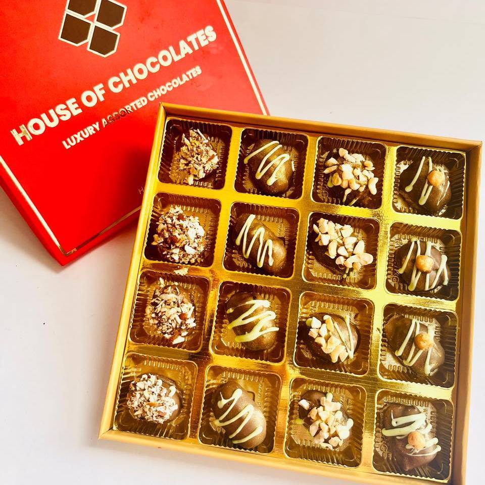 Stuffed Chocolate Dates [Box of 16]