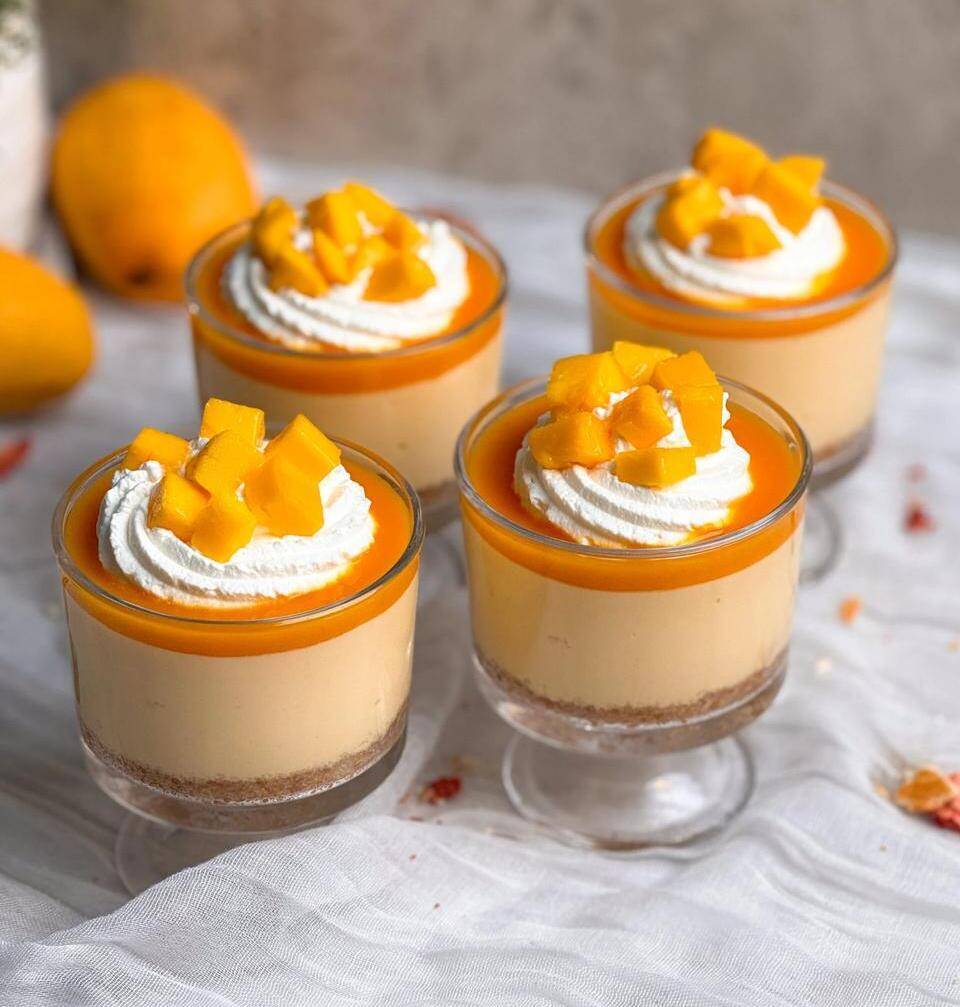 Mango Cheesecake Jar
